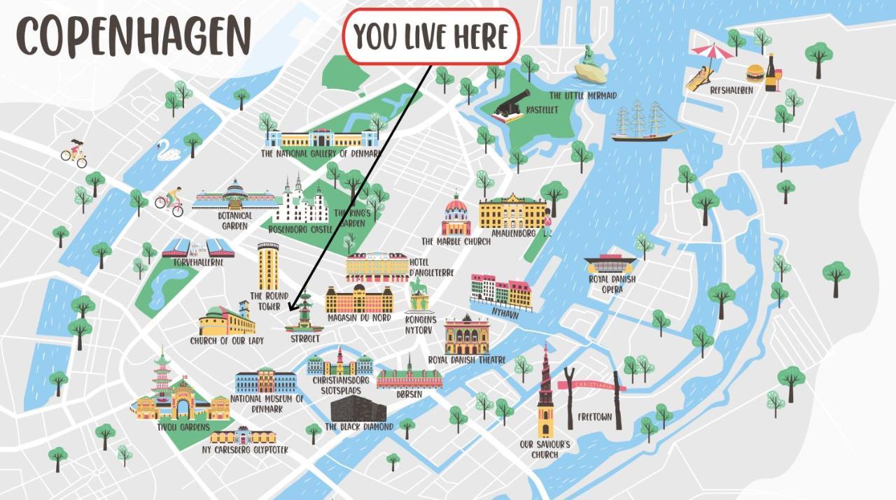 220Sqm Designer Apt - Copenhagen City Center - Private Balcony Kültér fotó